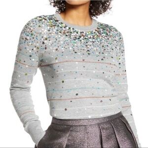 HALOGEN X Atlantic-Pacific Confetti Metallic Sweater